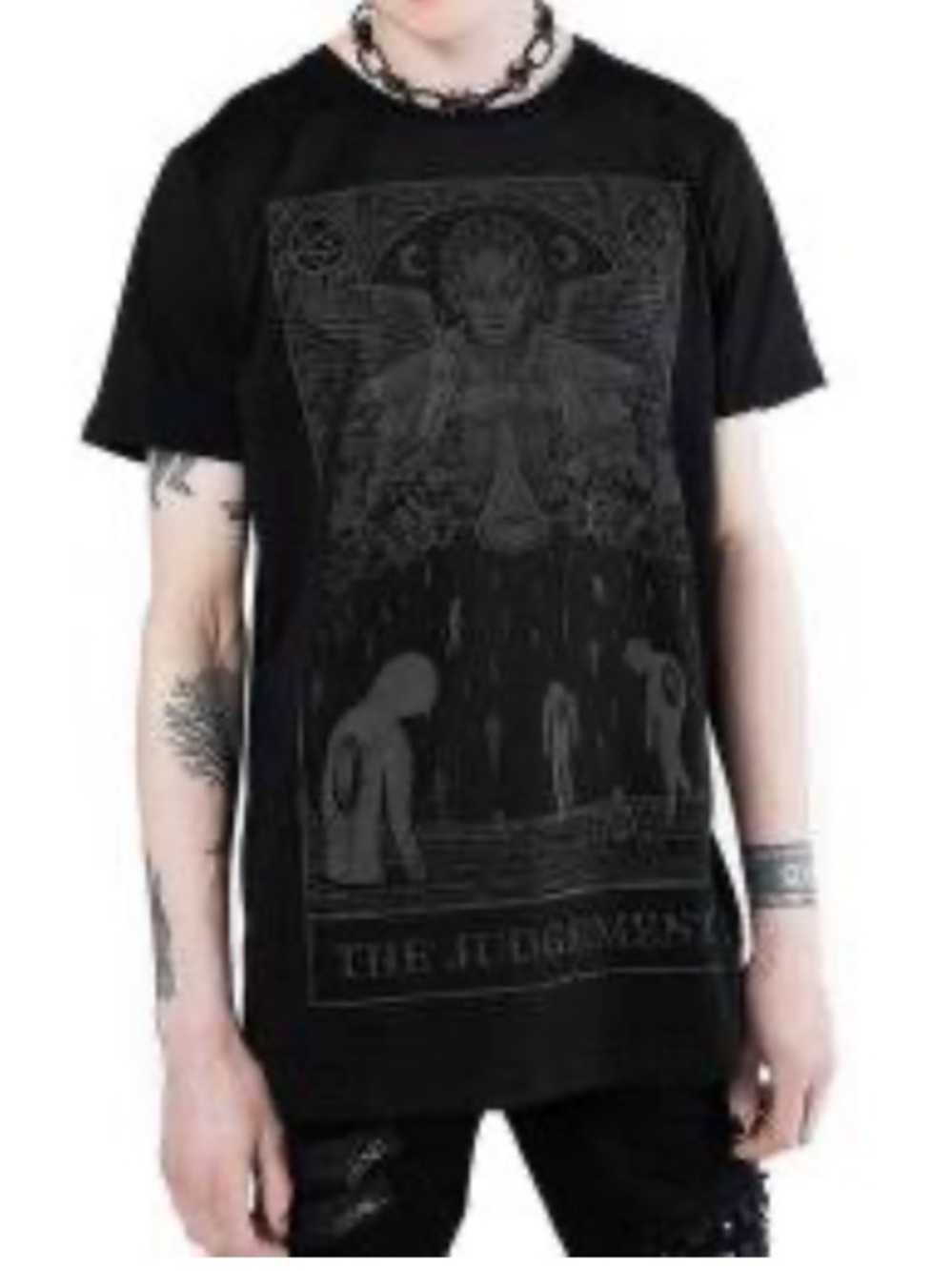 Killstar Unisex Judgment Graphic Short Sleeve T-Shirt Punk Goth Black XL